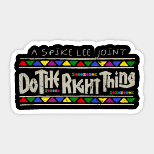 Do the Right Thing Horizon Vintage Sticker